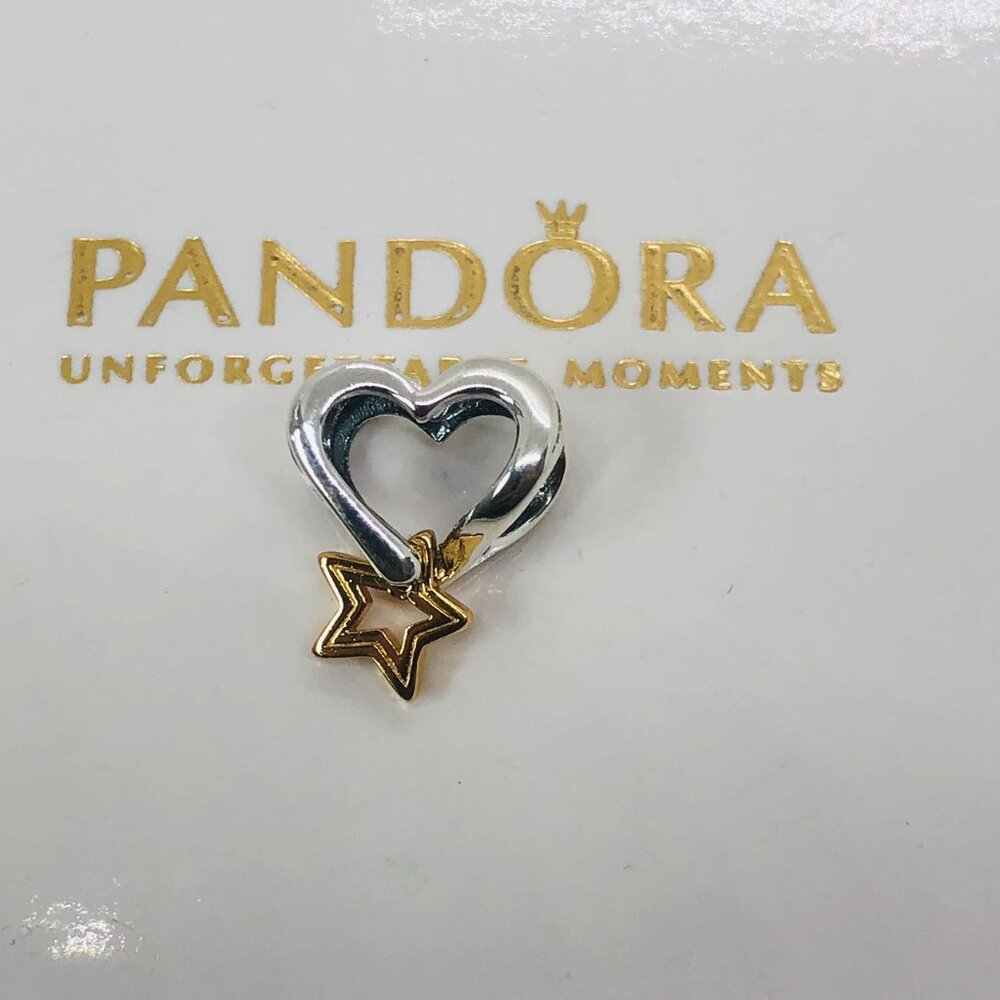 ✨🔥Pandora Lucky Star & Heart Charm